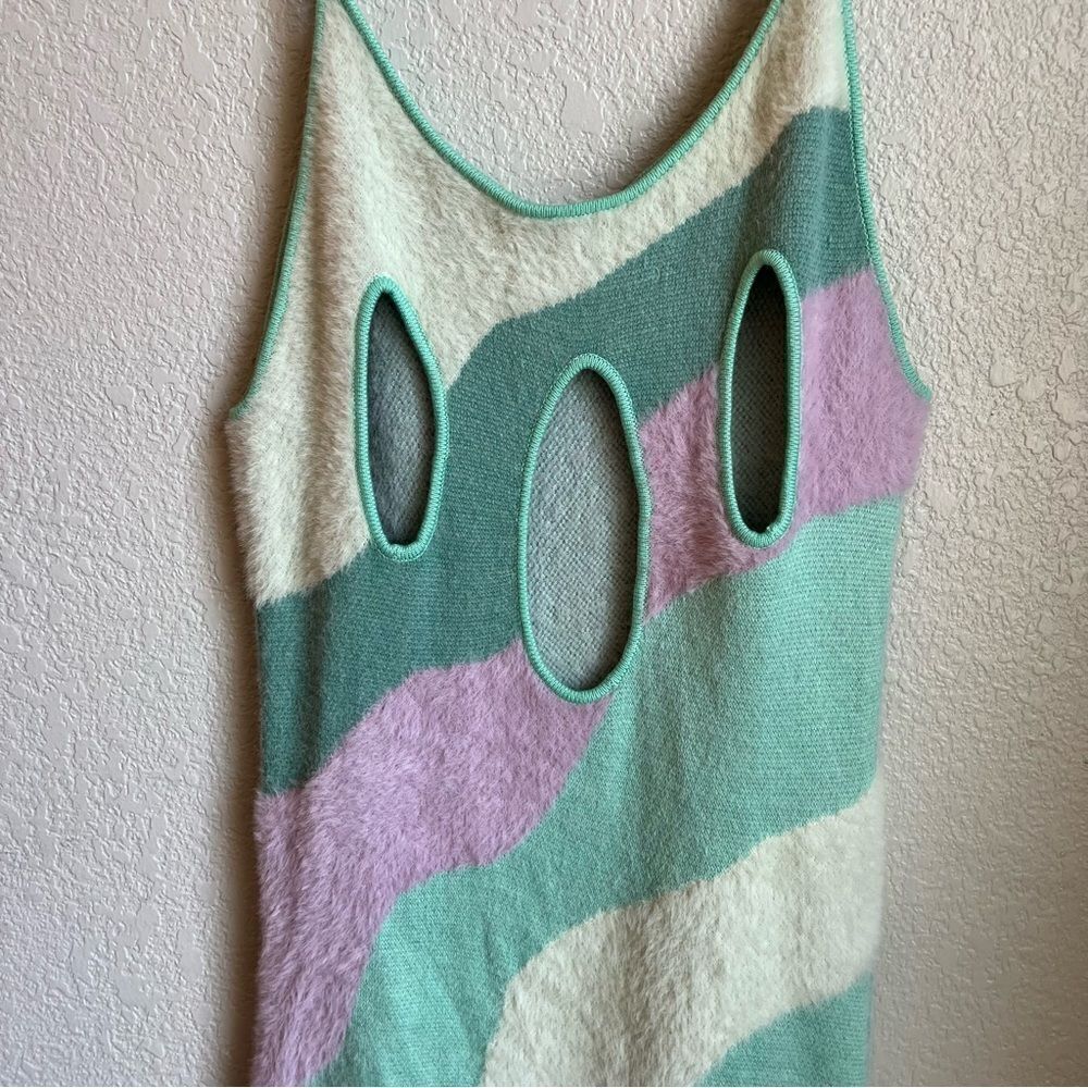 House of Sunny Good Vibrations Pastel Colorblock Dress - Picture 15 of 16